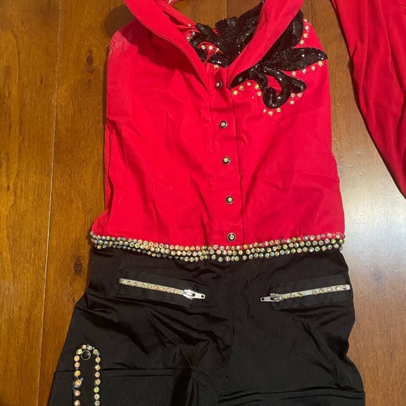 Kellie dance costume with appliqué and stoning - Picture 1 of 1